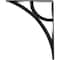Ekena Millwork Galveston Wrought Iron Bracket, (Triple center brace), Antiqued Silver 2"W x 10"D x 12"H BKTM02X10X12TGLASV - alternate 6